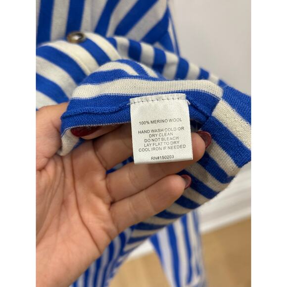 La Ligne	- Womens Blue Stripe collared sweater - XS - Picture 7 of 7